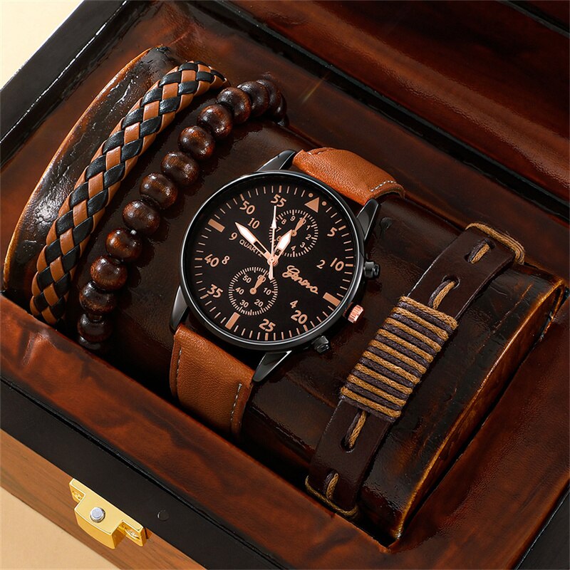 Tavernow™ RegalSet Luxury Watch and Bracelet Ensemble